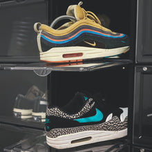 Load image into Gallery viewer, Black OG Drop-Front Sneaker Display Case
